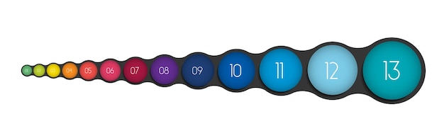 Vector timeline chart table schedule template infographic