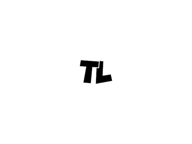 Vector tl minimalist logo design