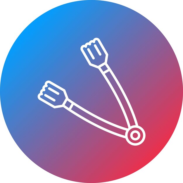 Vector tongs icon vector image can be used for bakery