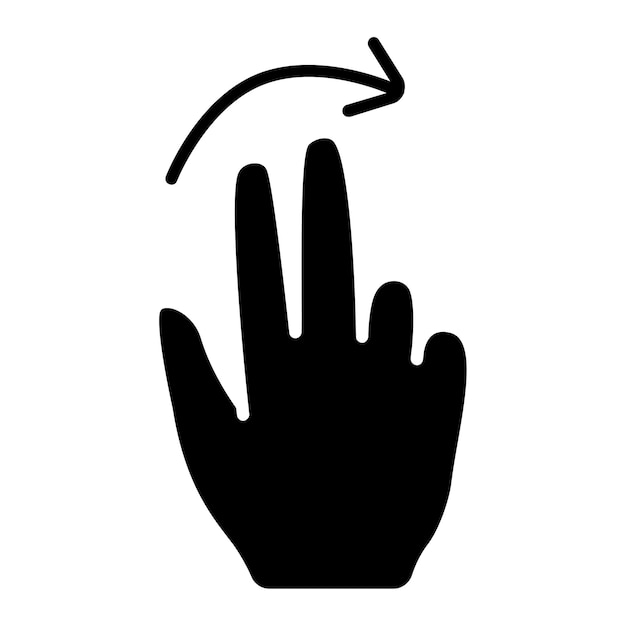 Vector touch pad icon index finger doubleclick decrease increase turn rotation approximation press scrolling click arrow sensor turn zoom in move response time x2