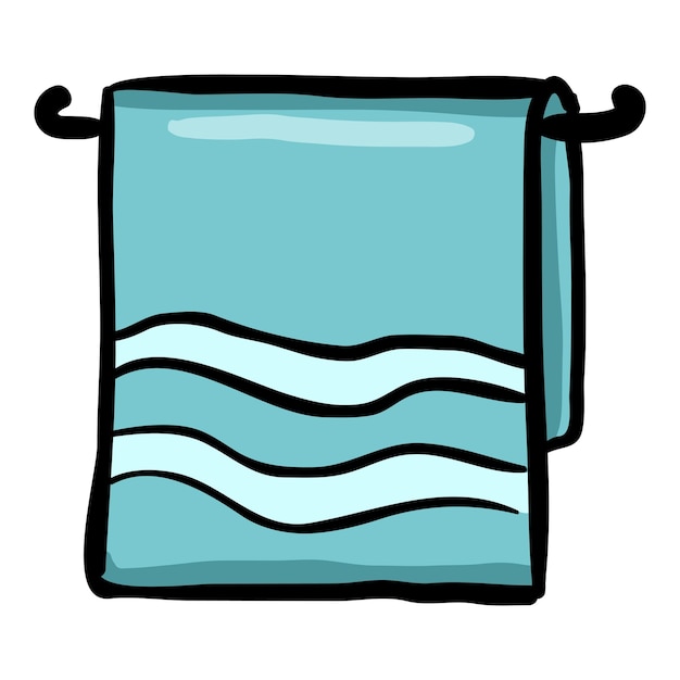 Vector towel hand drawn doodle icon
