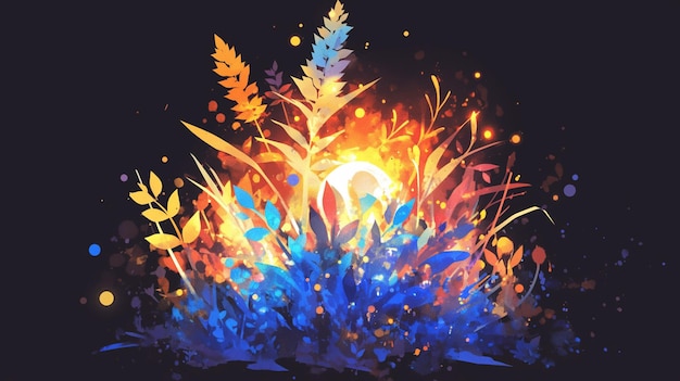 Vector traditional block printing on fabrics