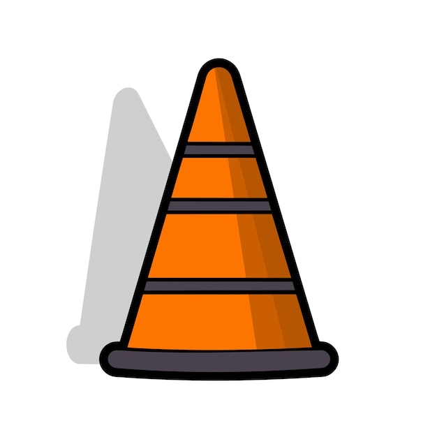 Vector traffic cone icon vector illustration 9