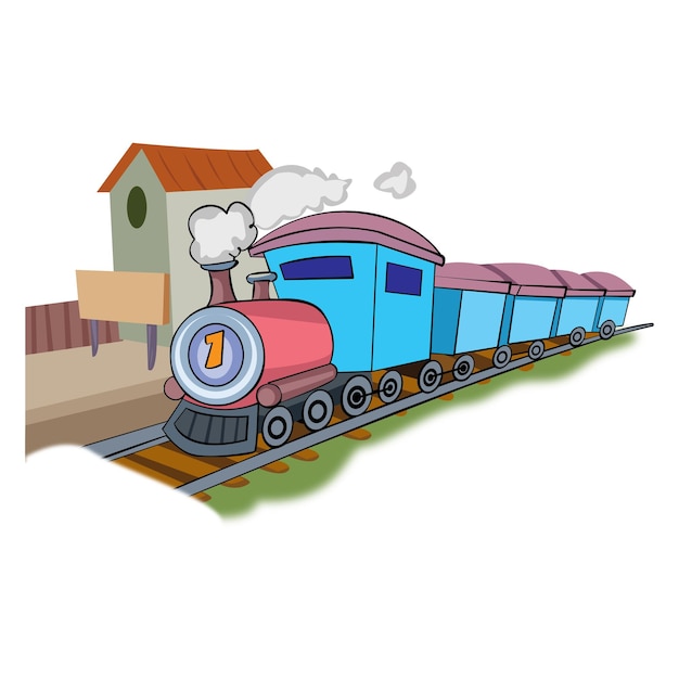 a train running on a railway track