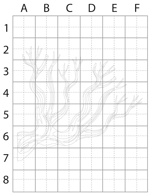 Vector tree drawing page, learn to draw tree, how to draw trees, tree vector