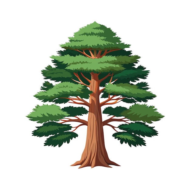 Vector trees flat style vector illustration concepts