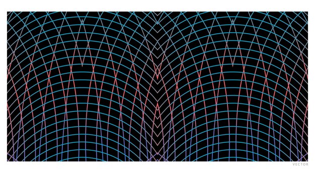 Vector trendy abstract gradient lines for creative projects