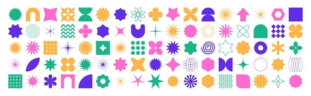 Vector trendy abstract shapes