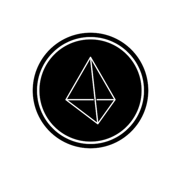 Vector triangle 3d icon vector template illustration logo design