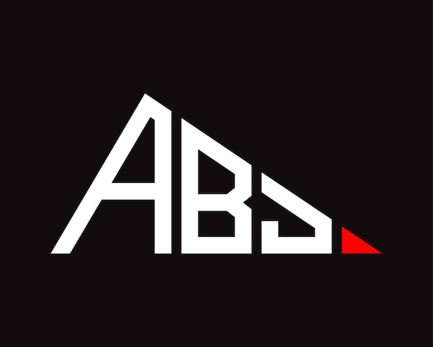 Vector triangle shape abj letter logo design
