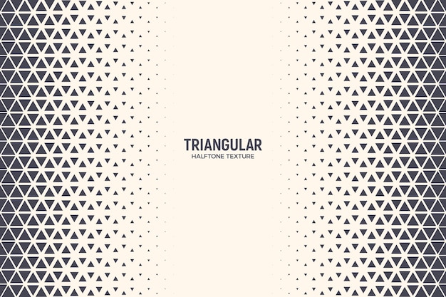 Vector triangles abstract geometric technology background. halftone triangular retro style simple pattern. minimal style dynamic tech wallpaper