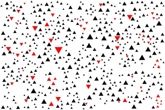 Vector triangles shapes are different sizes and have a seamless background pattern for commercials