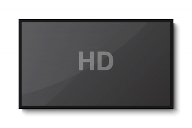 Vector tv, modern blank screen