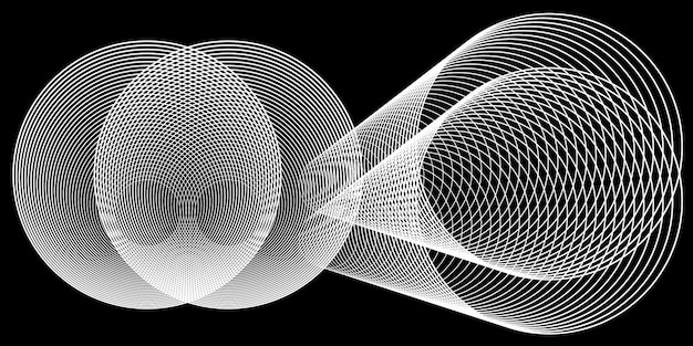 Vector two circles are shown with one being the same as the other