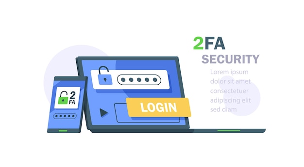 Vector two steps authentication verification code message on smartphone notice with code for secure login