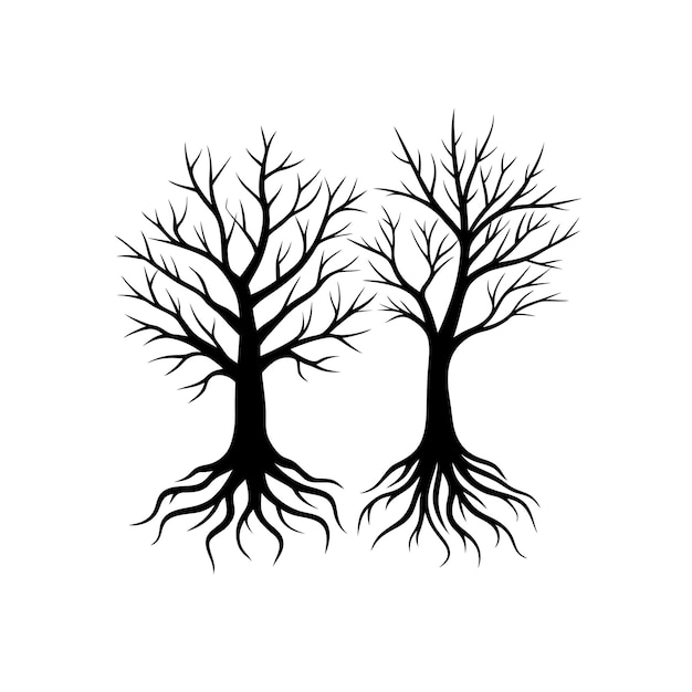 Vector two trees with the words  the one that is  the bottom
