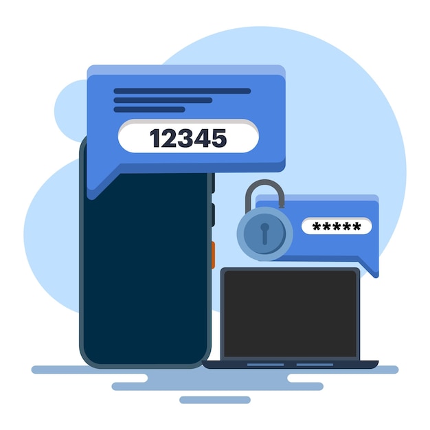 Vector twostep authentication or twostep authentication verification via computer and mobile phone