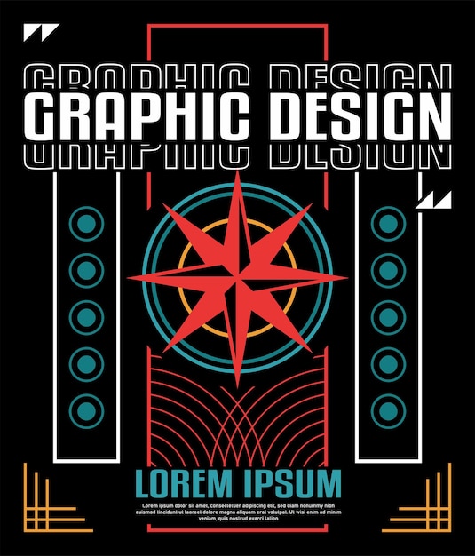 Vector typography text with modern design