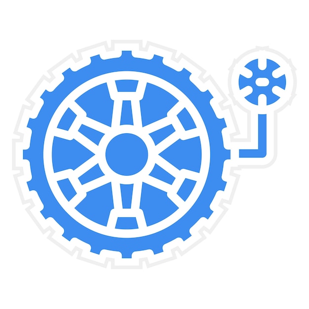 Vector tyre pressure icon style