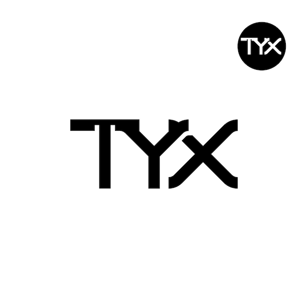 Vector tyx logo letter monogram design