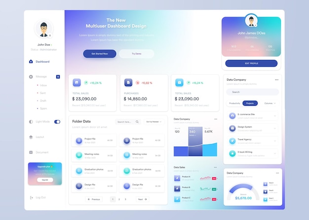 Vector ui ux infographic dashboard ui design with graphs charts and diagrams web interface template