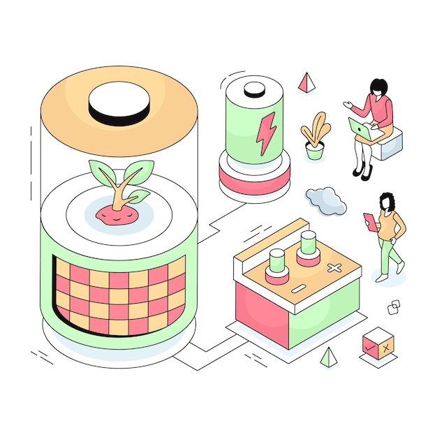 Vector a unique design illustration of global ecology