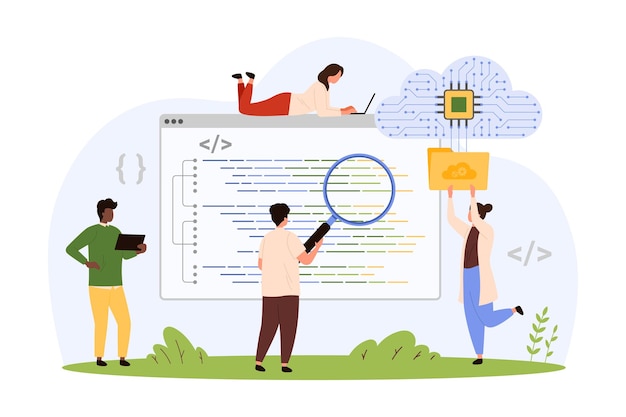 Vector unit testing cloud programming code development and engineering by tiny people