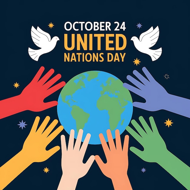 Vector united nations day vector image illustration