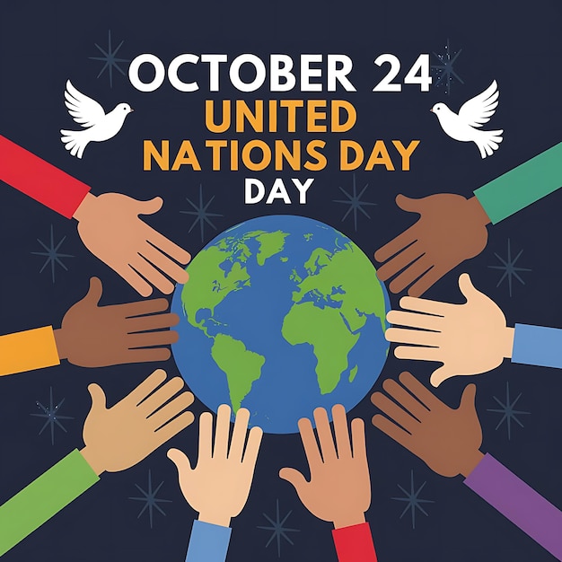 Vector united nations day vector image illustration