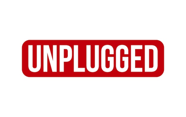 Vector unplugged rubber stamp seal vector
