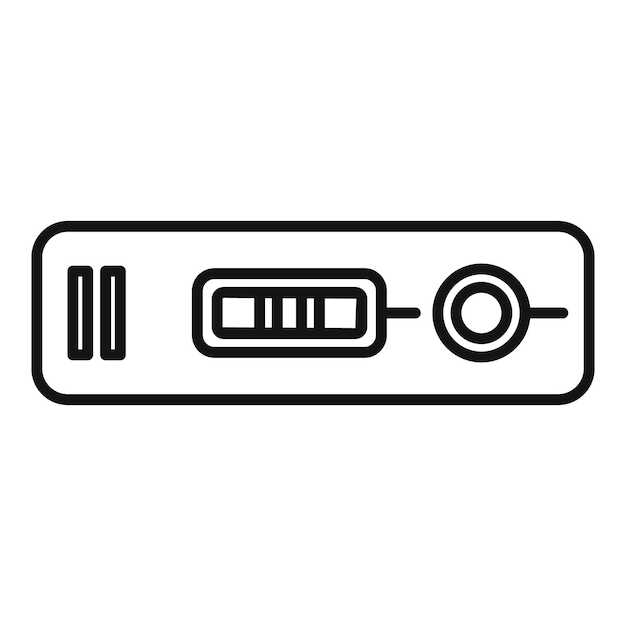 Vector usb flash drive icon outline