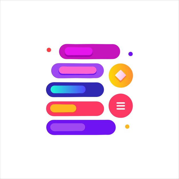 Vector use interface icon set buttons sliders and web elements for modern ui ux design