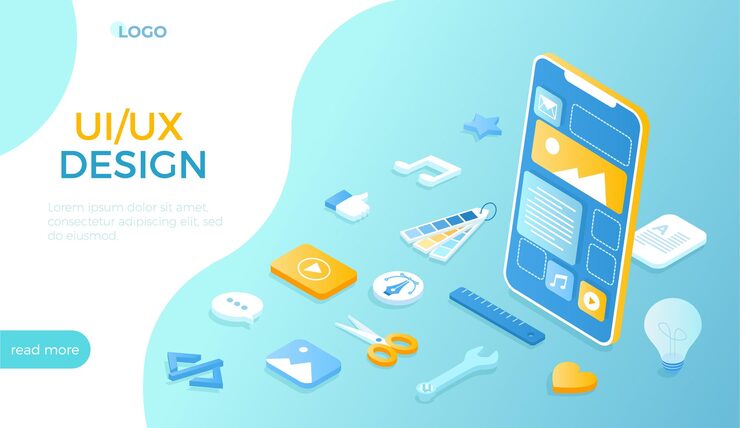 User Interface and User Experience design UI UX Interface construction Mobile application program