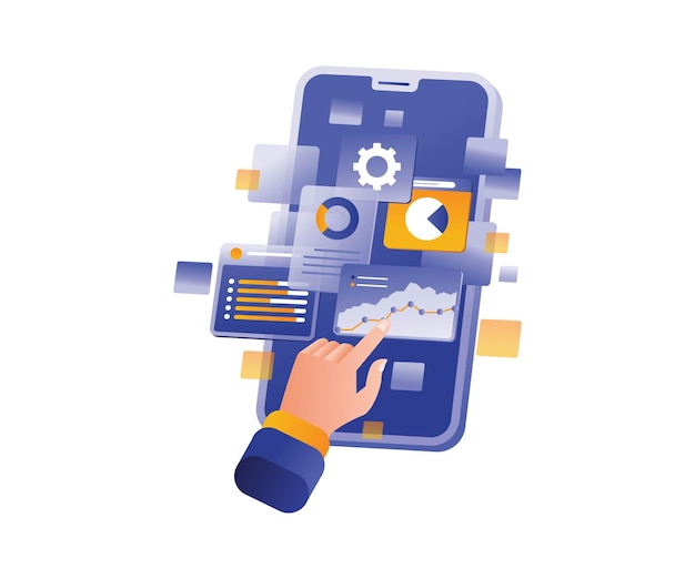 Vector using many smartphone data analysis applications