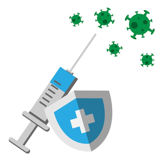 Vector vaccine with shield against virus