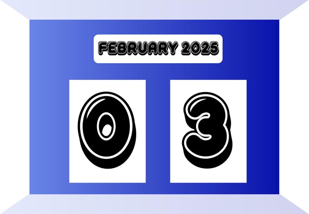 Vector vactor monthly day calendar