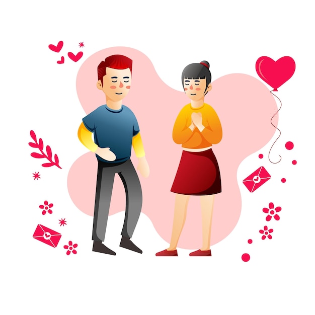 Vector valentine's day illustration