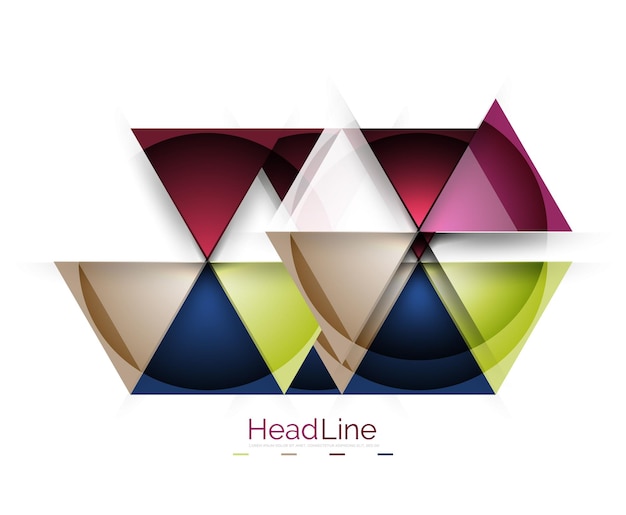 Vector vector 3d geometric abstract background