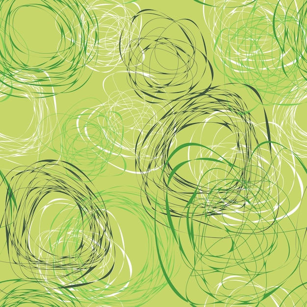 Vector vector abstract seamless pattern with hand drawn scribbles