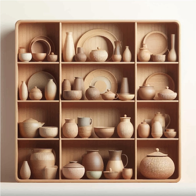 Vector vector of an aesthetic pottery background