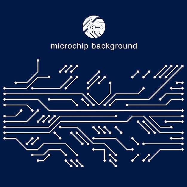 Vector vector circuit board, digital technologies abstraction. computer microprocessor scheme, futuristic design. microprocessor scheme abstract background