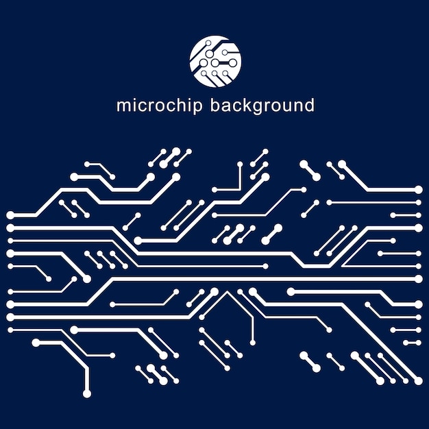 Vector vector circuit board, digital technologies abstraction. computer microprocessor scheme, futuristic design. microprocessor scheme abstract background
