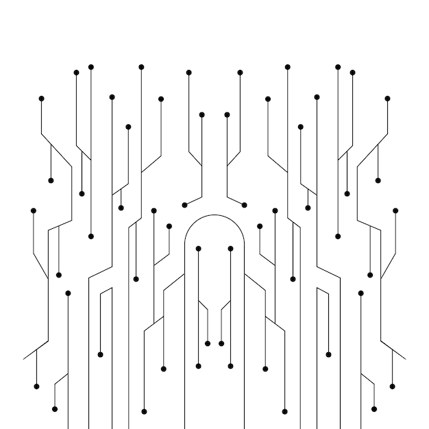 Vector vector of circuit technology logo template illustration