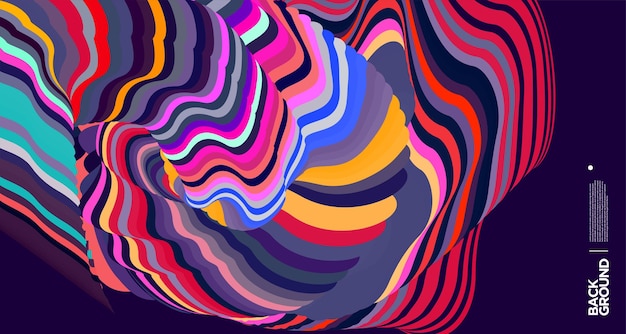 Vector vector colorful abstract fluid background for banner template