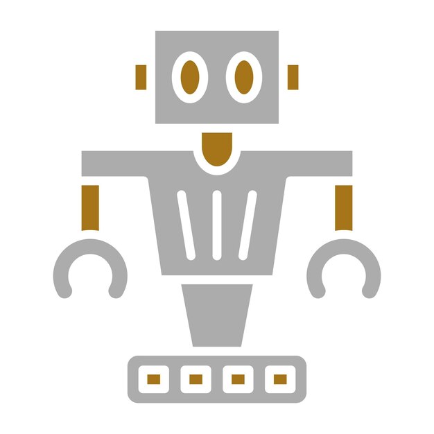 Vector vector design autonomous robot icon style