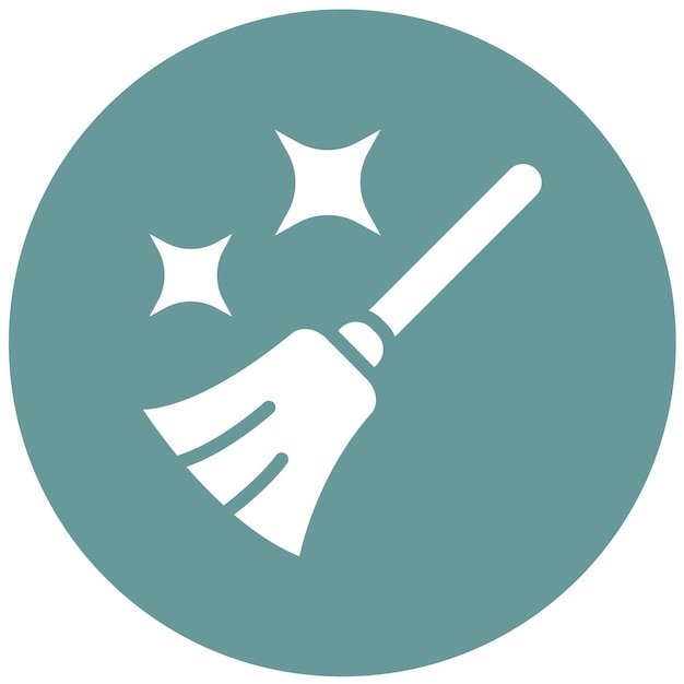 Vector vector design broomstick icon style