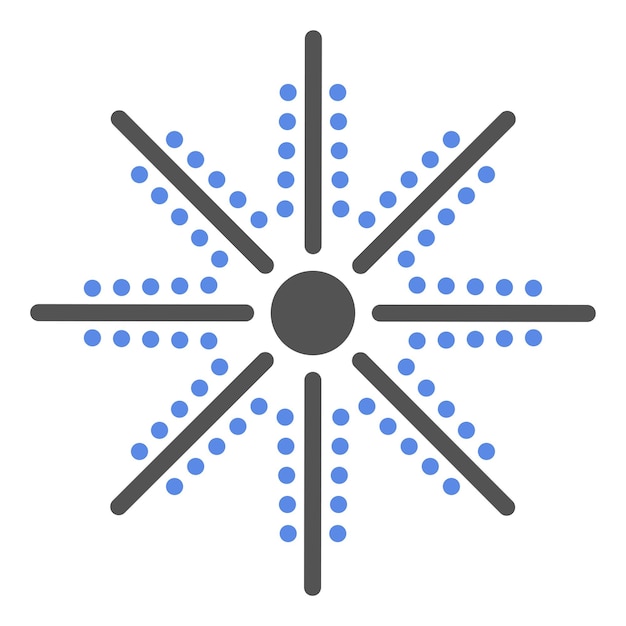 Vector vector design carnival burst icon style