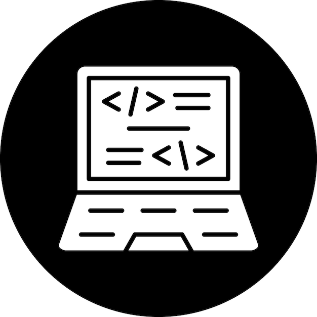 Vector vector design coding icon style