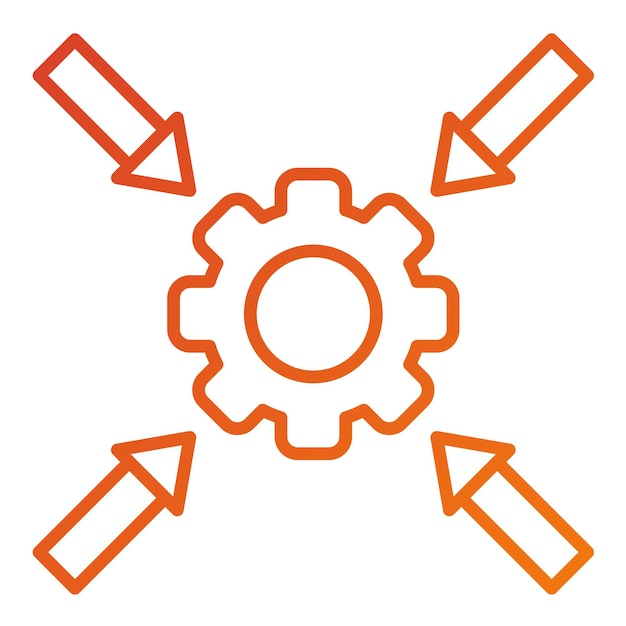 Vector vector design convergence icon style