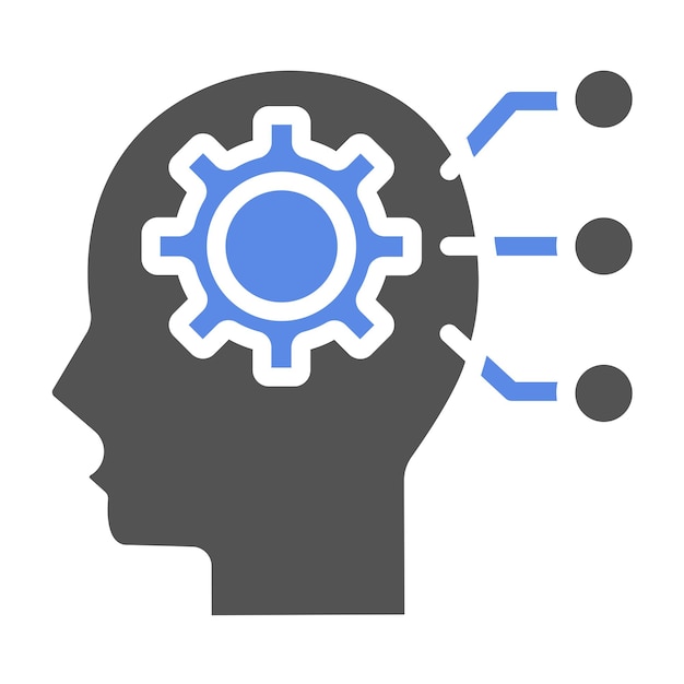 Vector vector design critical thinking icon style